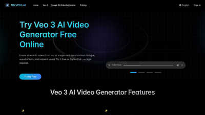 TryVeo3.ai: Free Access to Google Veo 3 for AI Video Generation - AI tool for Video