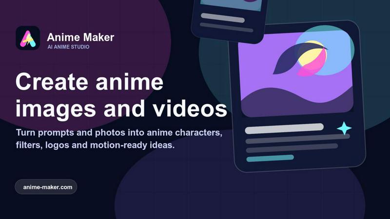 Anime Maker application interface and features