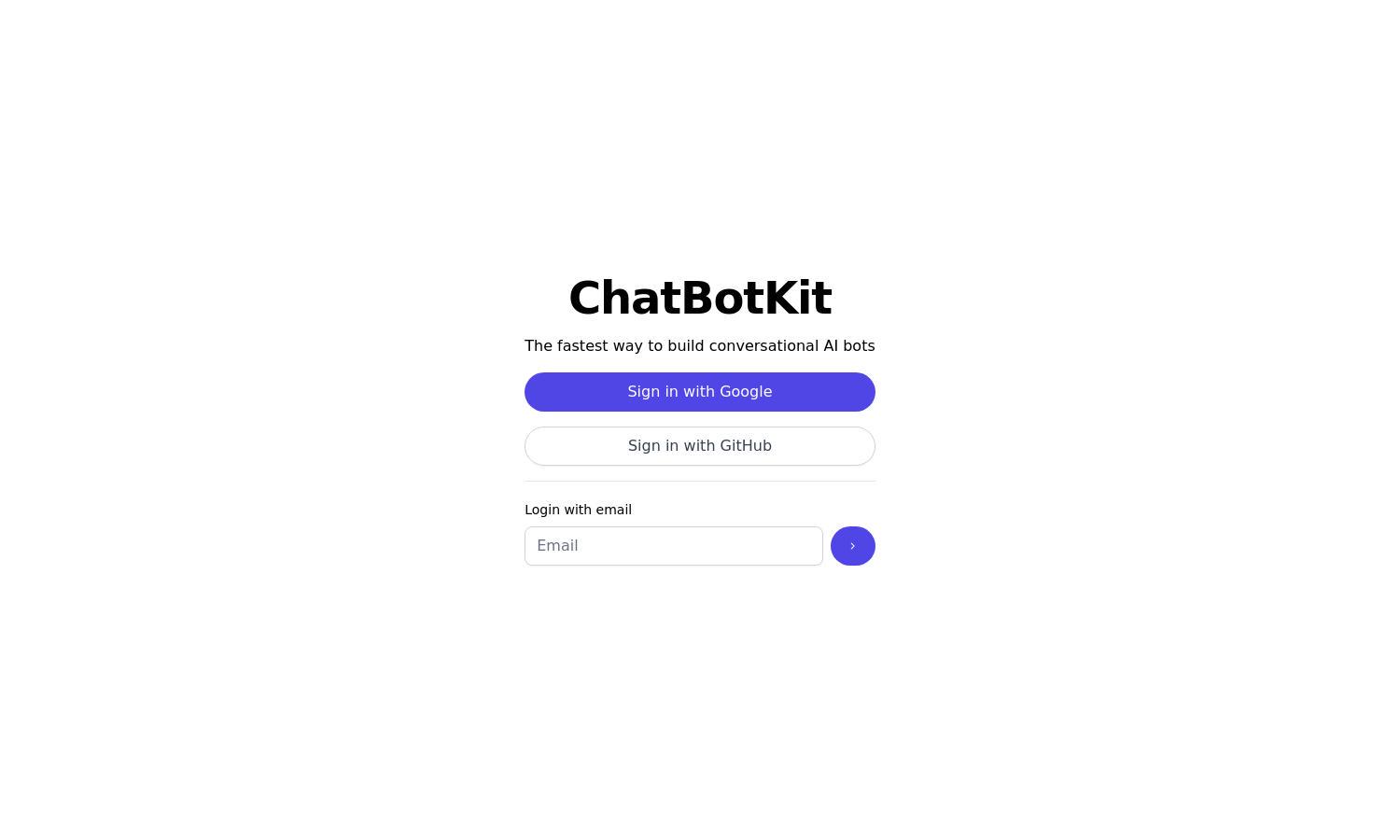 ChatBotKit Website