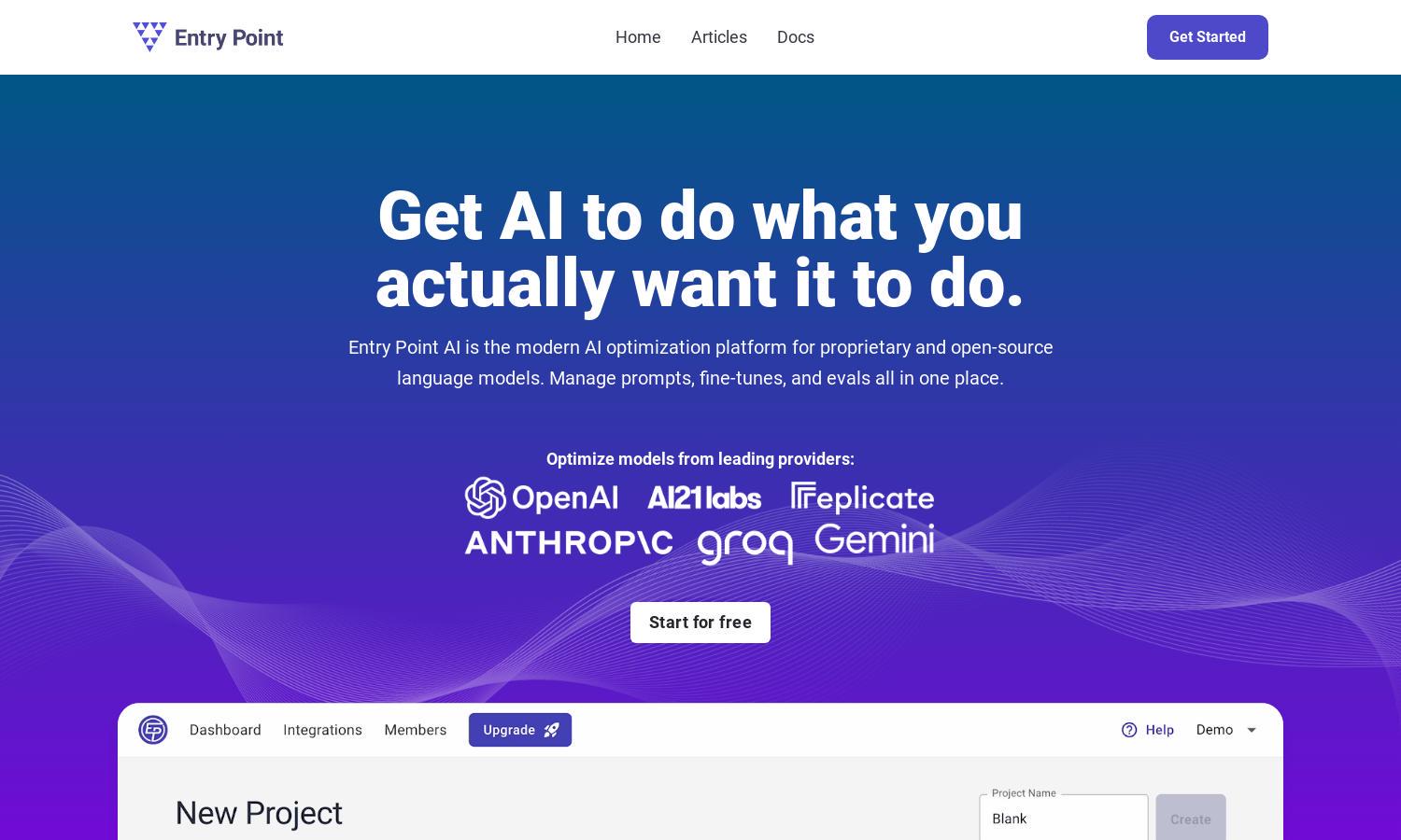 Entry Point AI Website