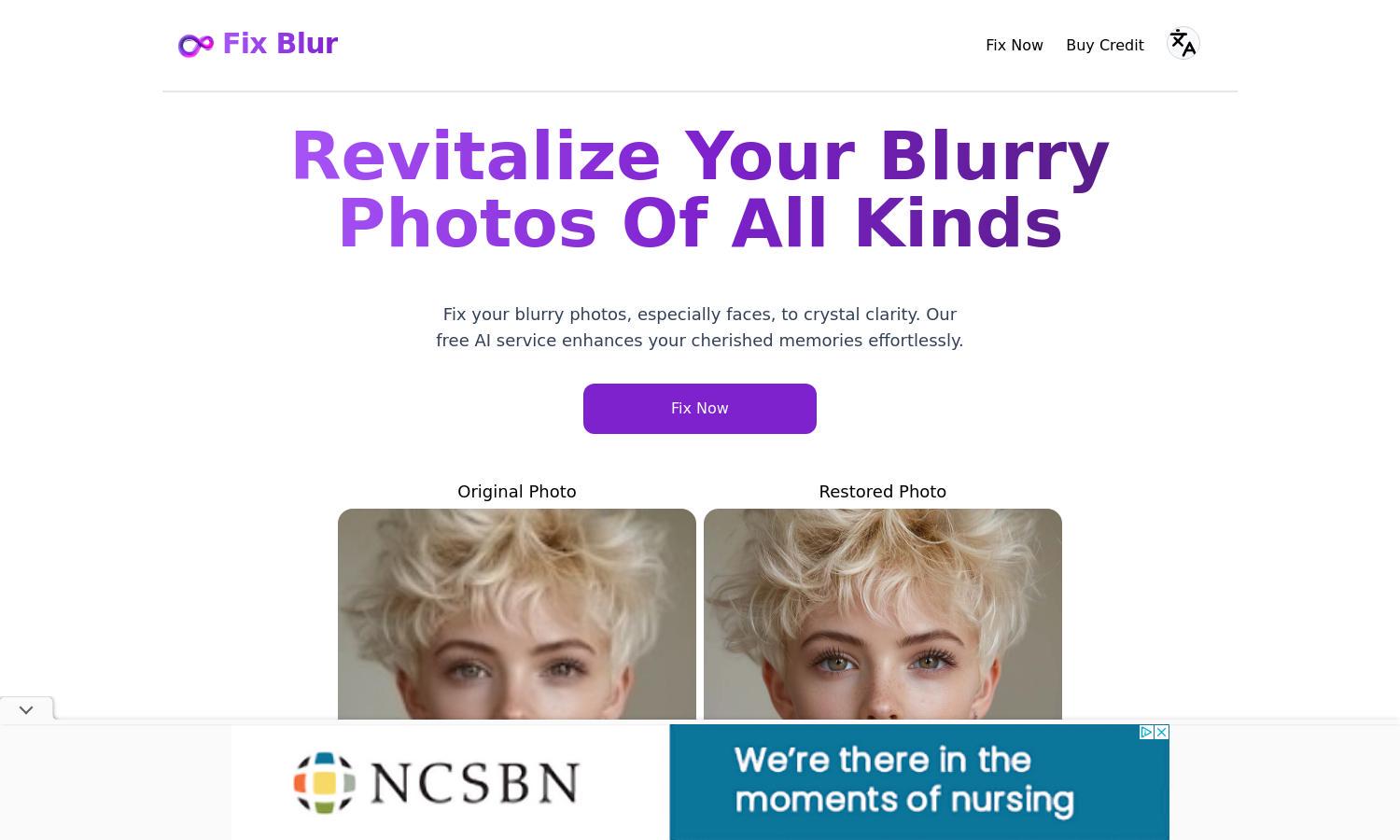 Fix Blur Website