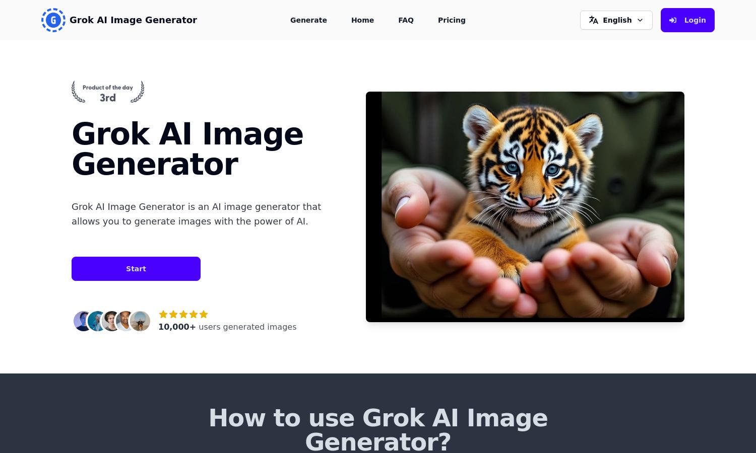 Grok AI Image Generator Website