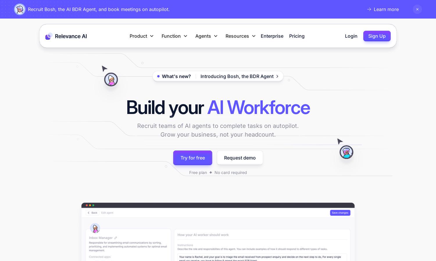 Relevance AI Website