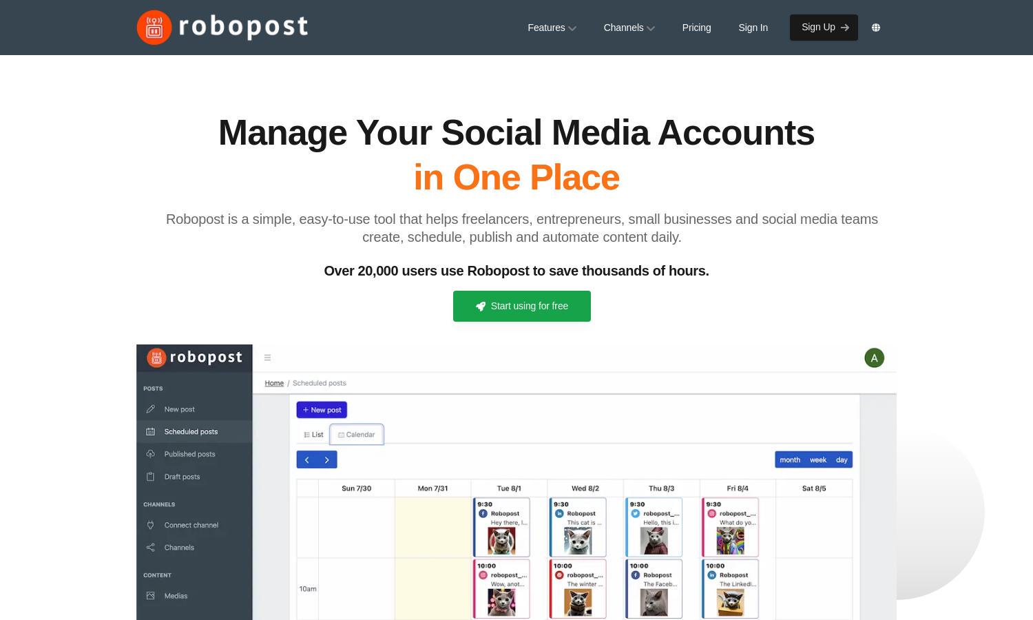 Robopost Website