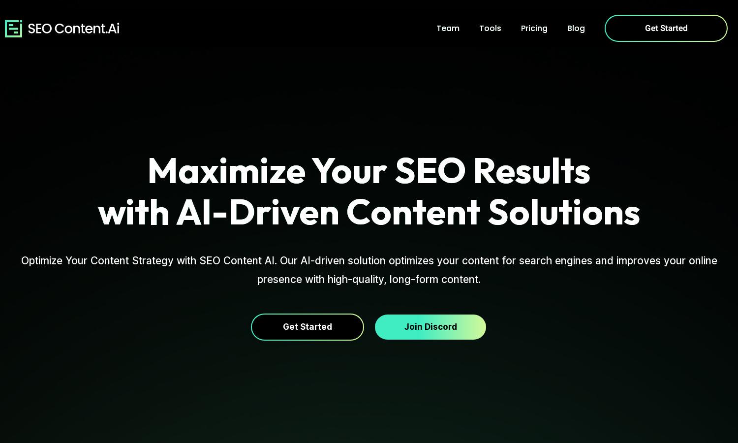 SEO Content AI Website