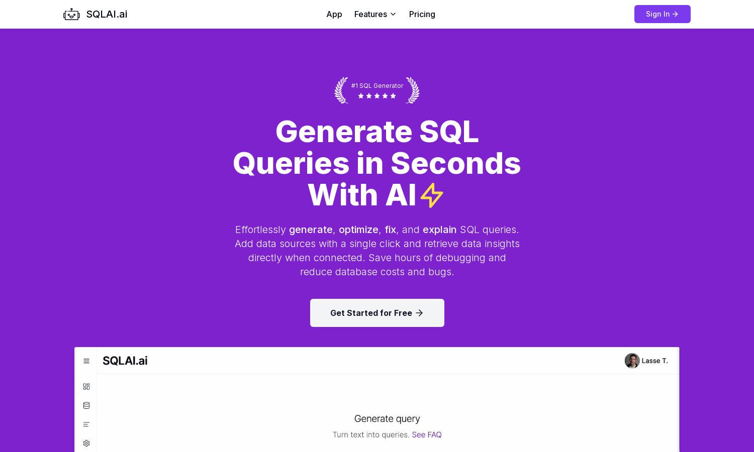 SQLAI.ai Website