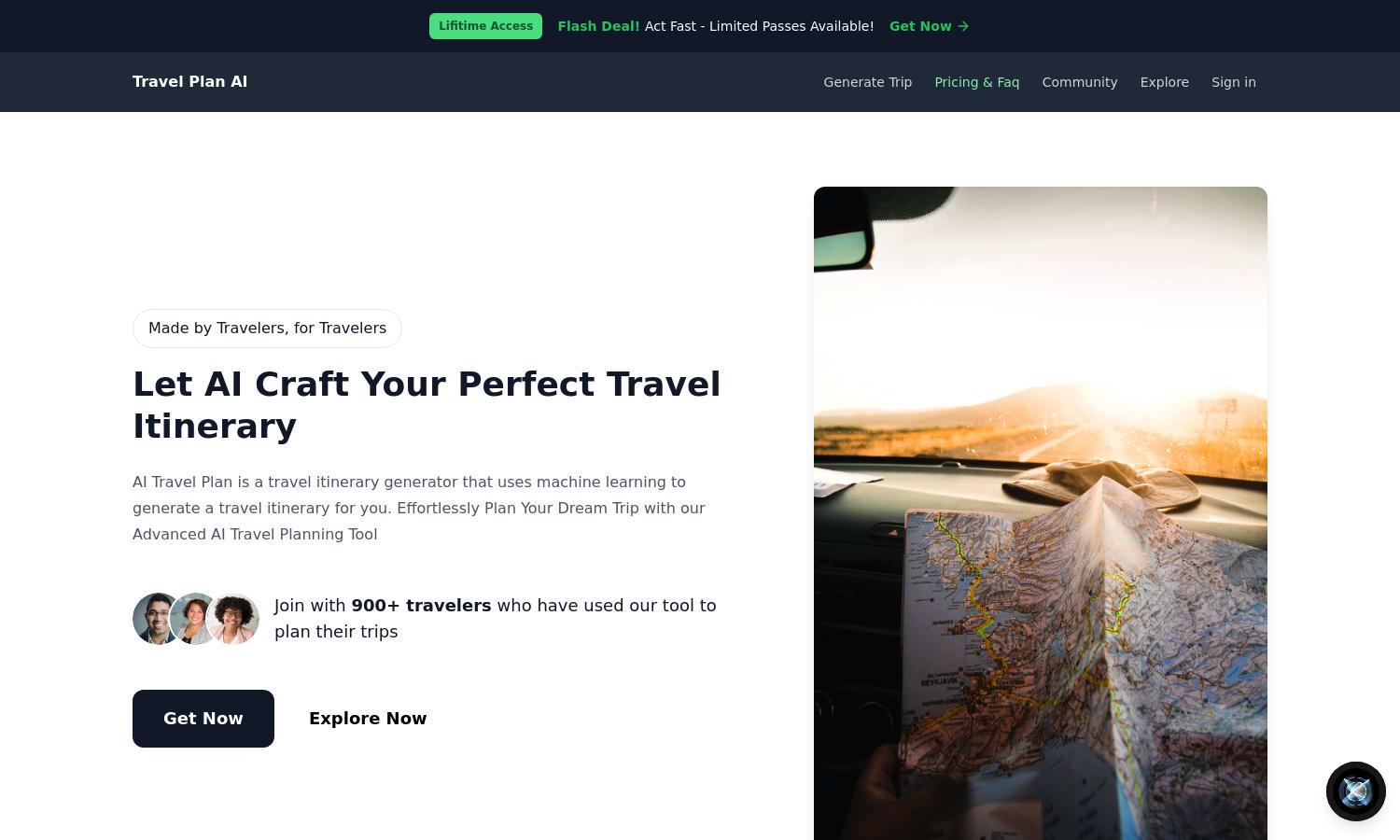 Travel Plan AI Website