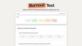 TripleTen Burnout Test - tool for productivity