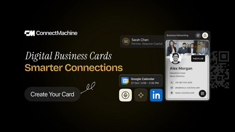 ConnectMachine application interface and features