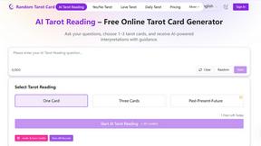 Random Tarot Card - tool for productivity